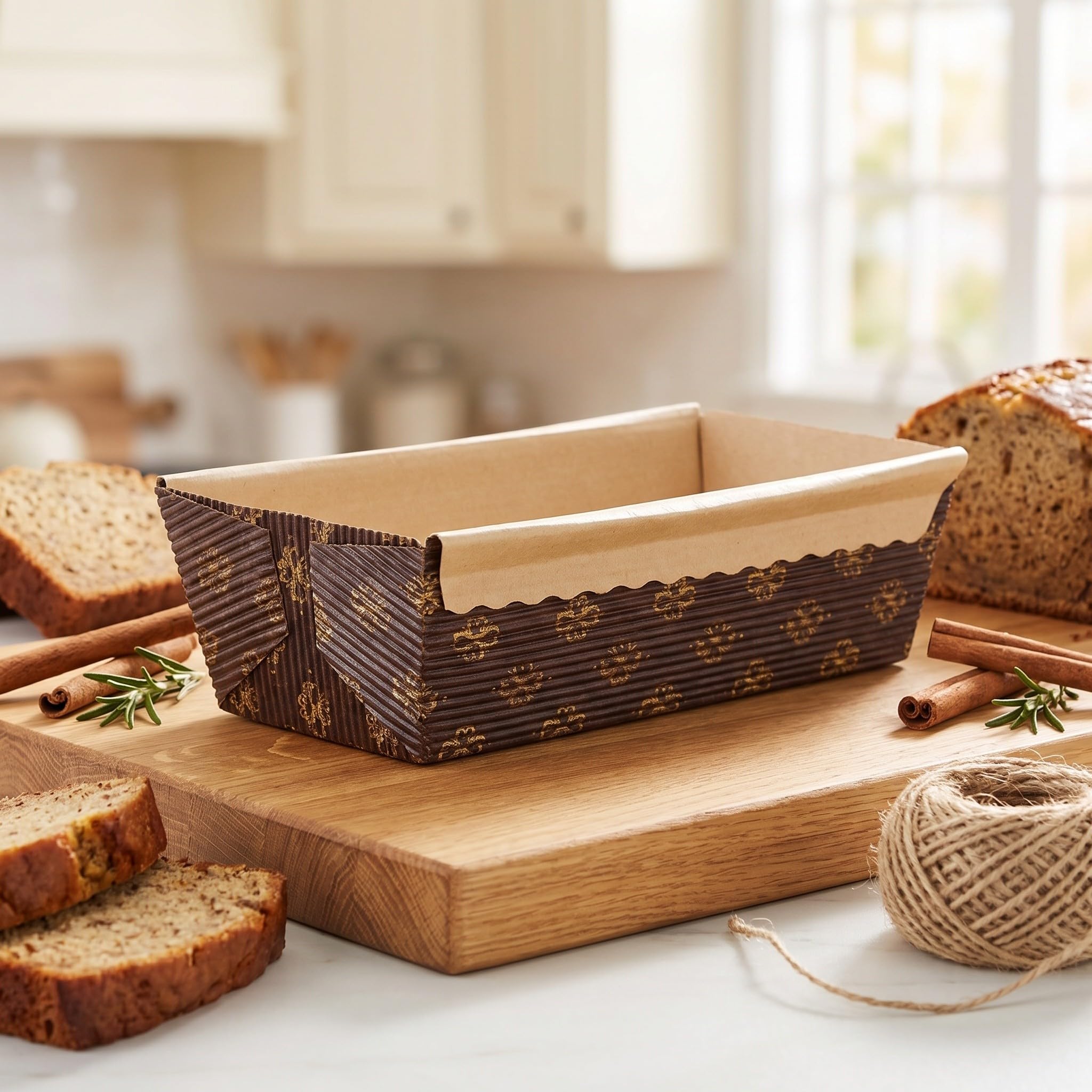 INOOMP 75 stampi da pane monouso, teglie da forno ondulate,