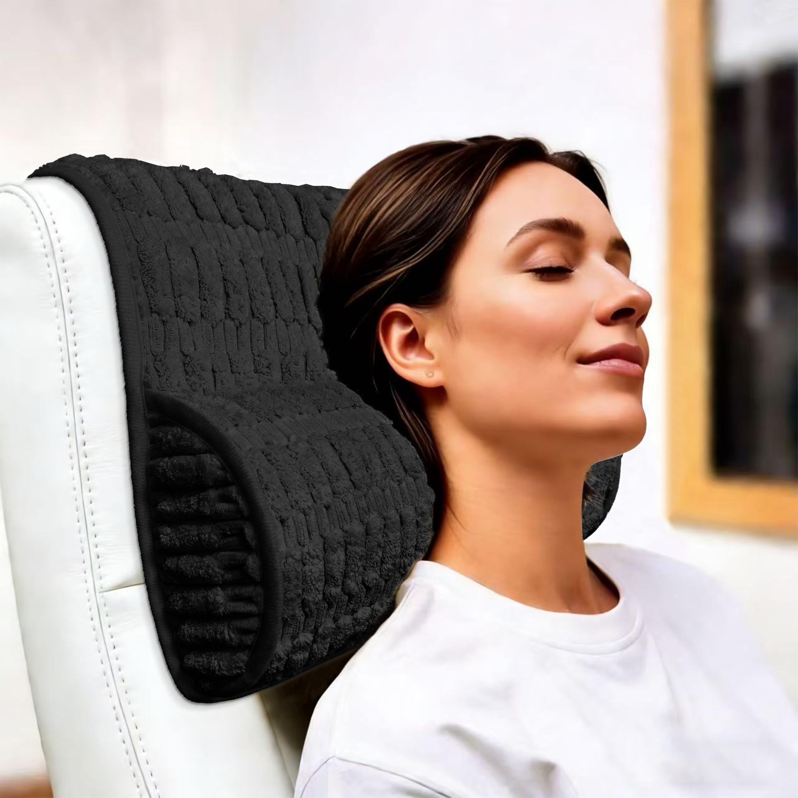 YSYY Memory Foam Headrest Pillow for Neck Pain Relief & Cervical Support - Ergonomic Neck Cushion for Office Chair, Car, Recliner, Sofa - Breathable &