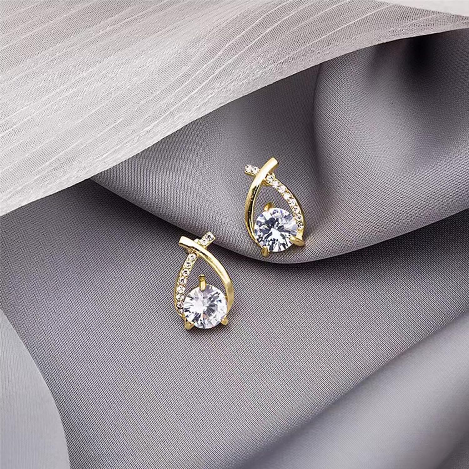 Halolux Lymphvity Germanium Earrings for Women Atheniz Lymphatic Earrings Halolux Lymphatic Germanium Earrings CZ Zircon Earrings Lymphatic Drainage Earrings for Women - Image 2