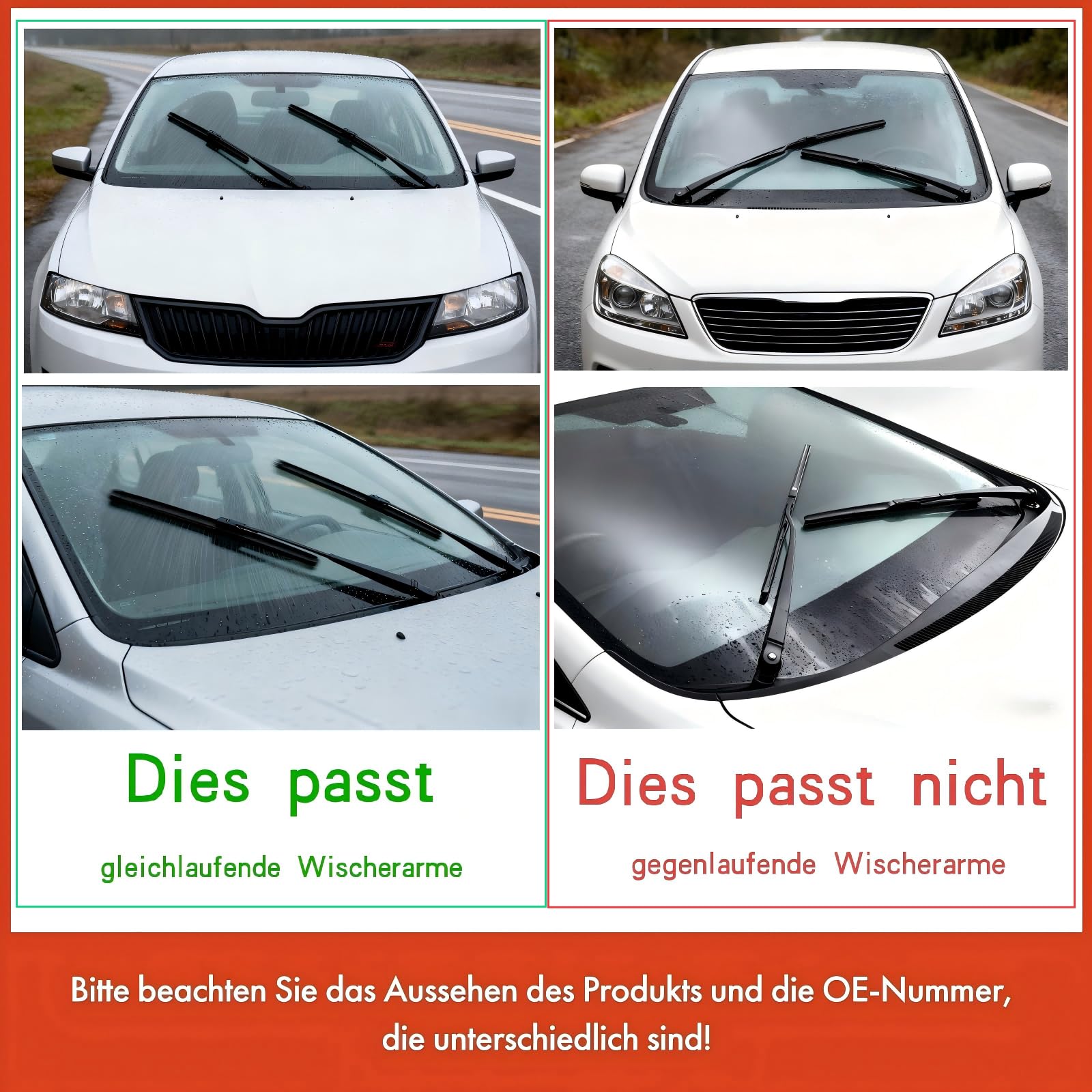 Frankberg Wischermotor für gleichlaufende Wischerarme Vorne Kompatibel mit C.a.d.d.y III MPV 2CB 2CJ 2KB 2KJ T.o.u.r.a.n 1T1 1T2 Replace# 2K1955119B
