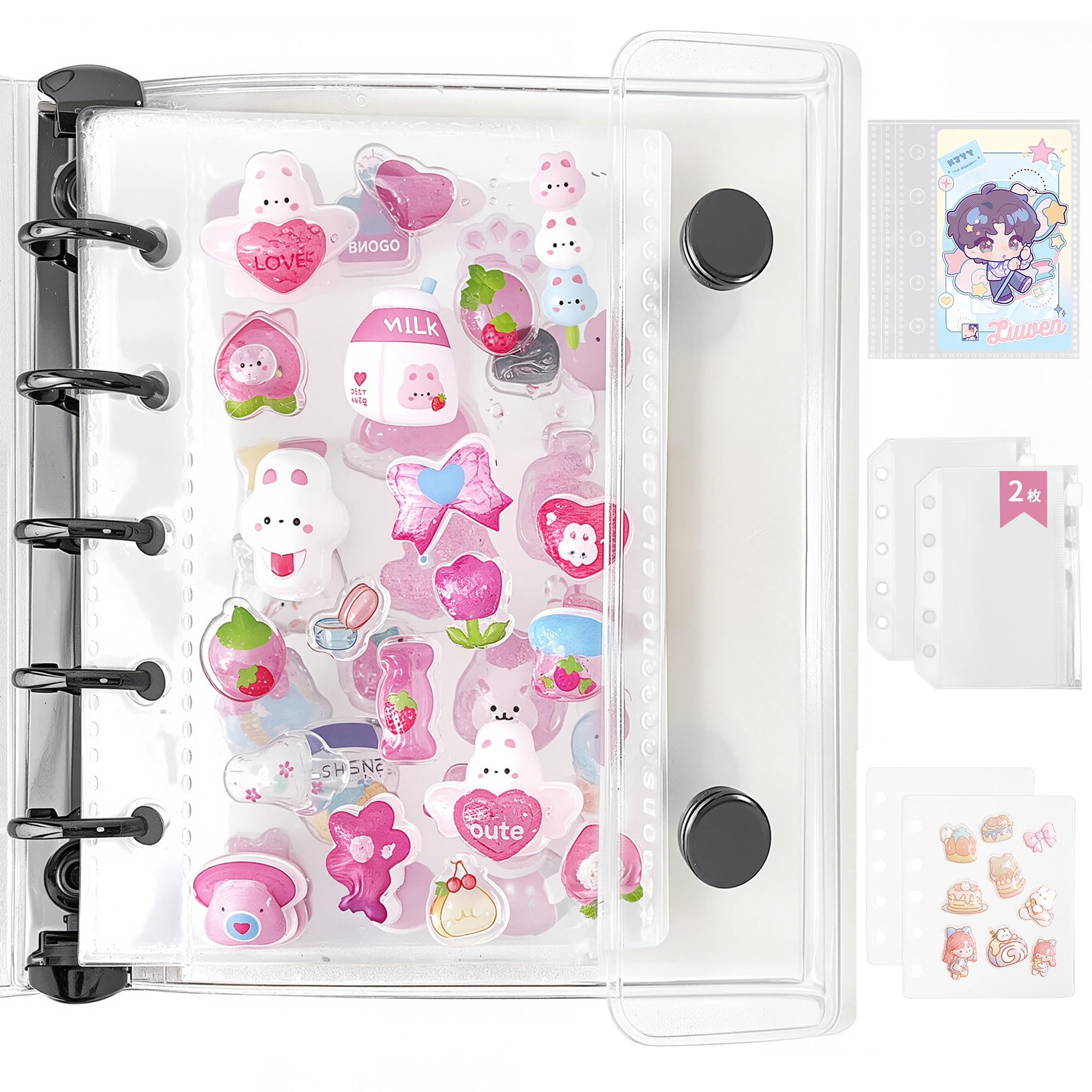 Amazon.co.jp: GOKEI シール帳 プラバン 透明 M5サイズ ミニ