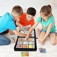 Vista 6 de LIUDU Carpeta de tarjetas de 9 bolsillos, 720 bolsillos con 40 fundas, colección de tarjetas coleccionables con cremallera para regalos para niños