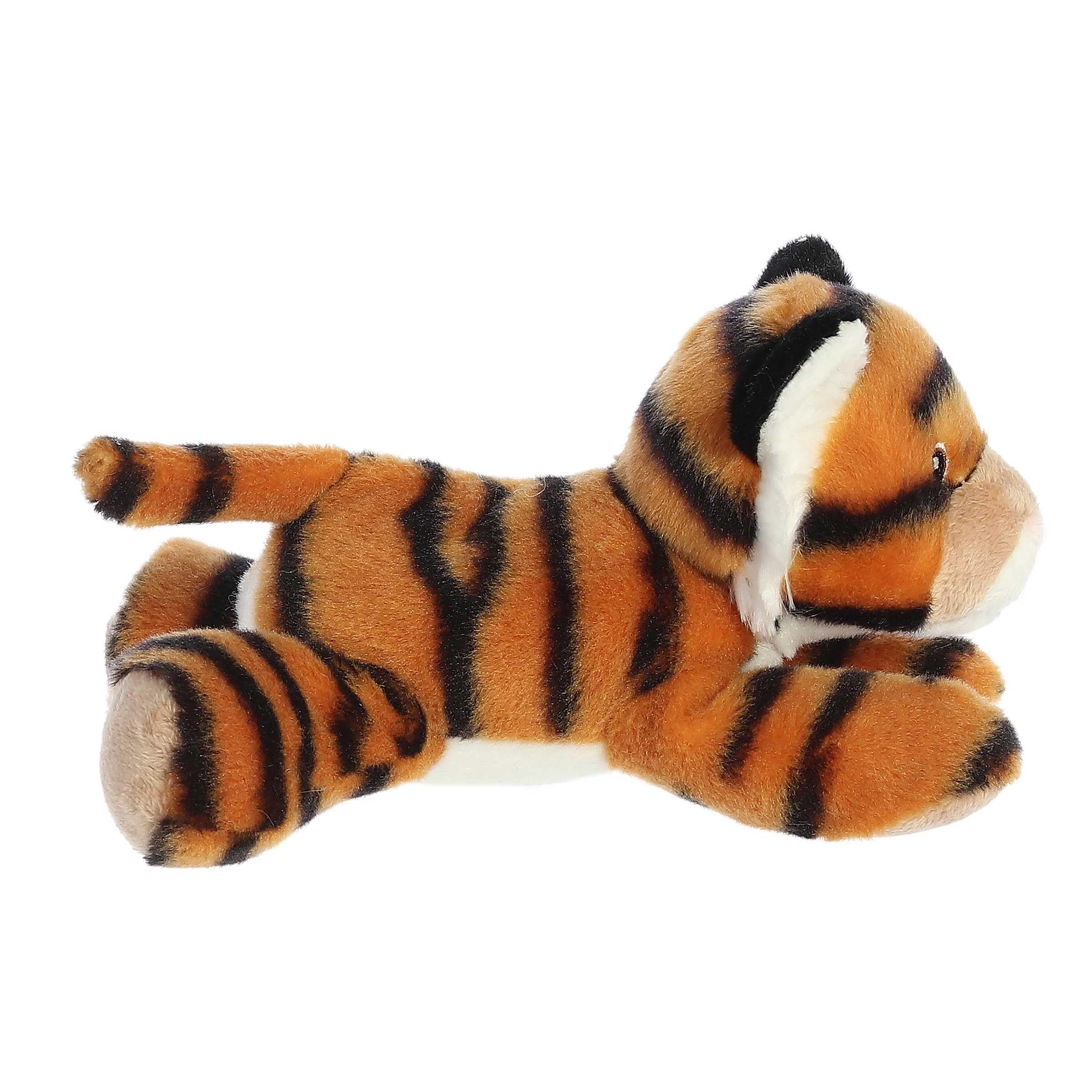 Aurora Eco-Friendly Eco Nation Eco Softies Tiger Stuffed Animal - Environmental Consciousness - Recycled Materials - Orange 8 Inches