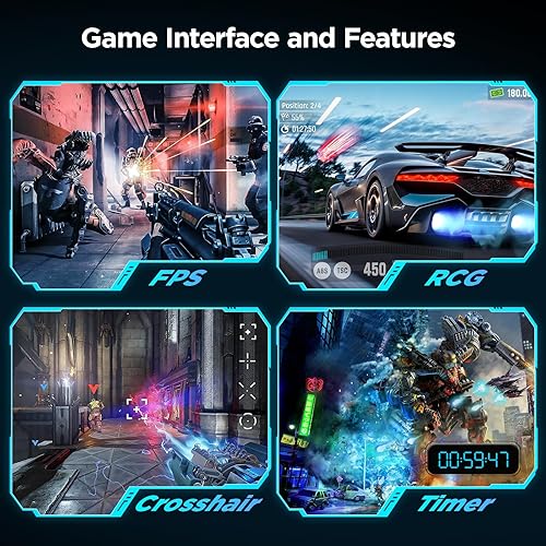 Miniatura 6 de KOORUI - Monitor curvo de computadora de 24 pulgadas, FHD 1080P para juegos, 165Hz VA 1800R monitor ultrafino, HDMI X2DP, compatible con VESA,