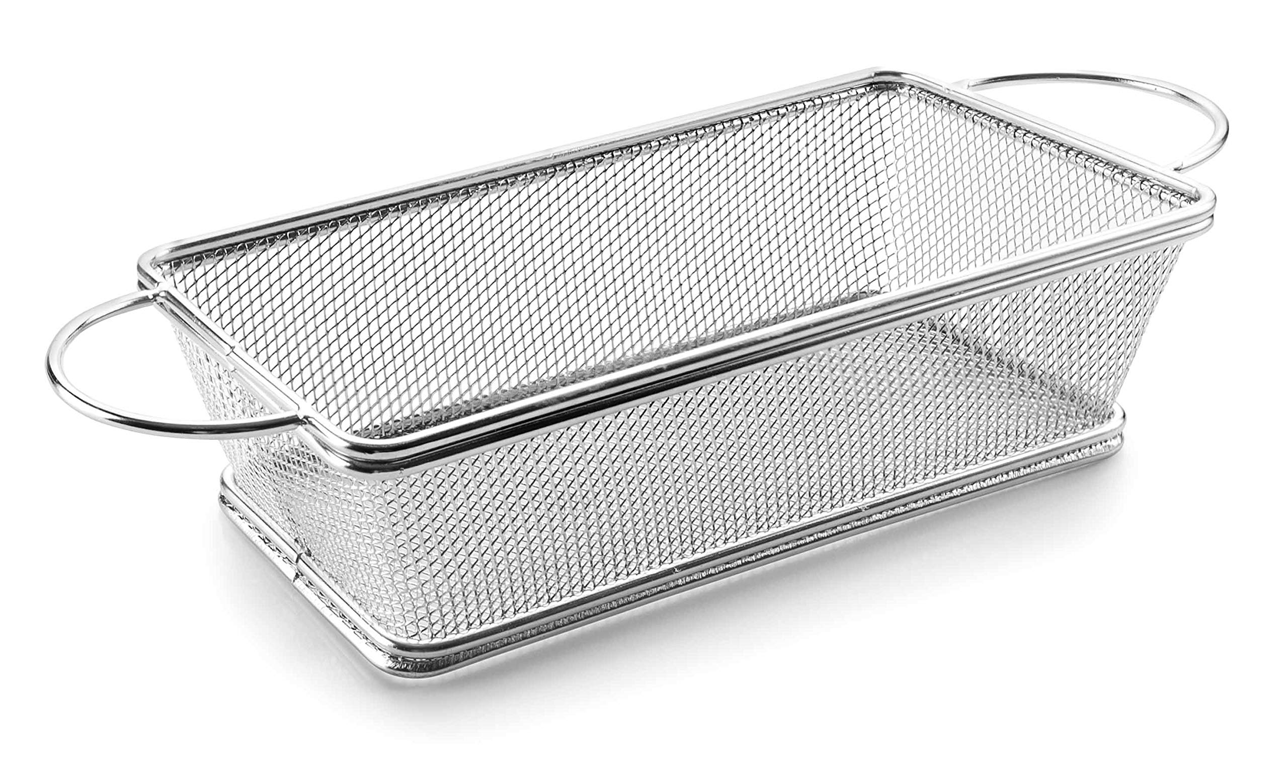 Lacor 61055 Rectangular Chip Basket, 21 x 11 x 6 cm, Grey