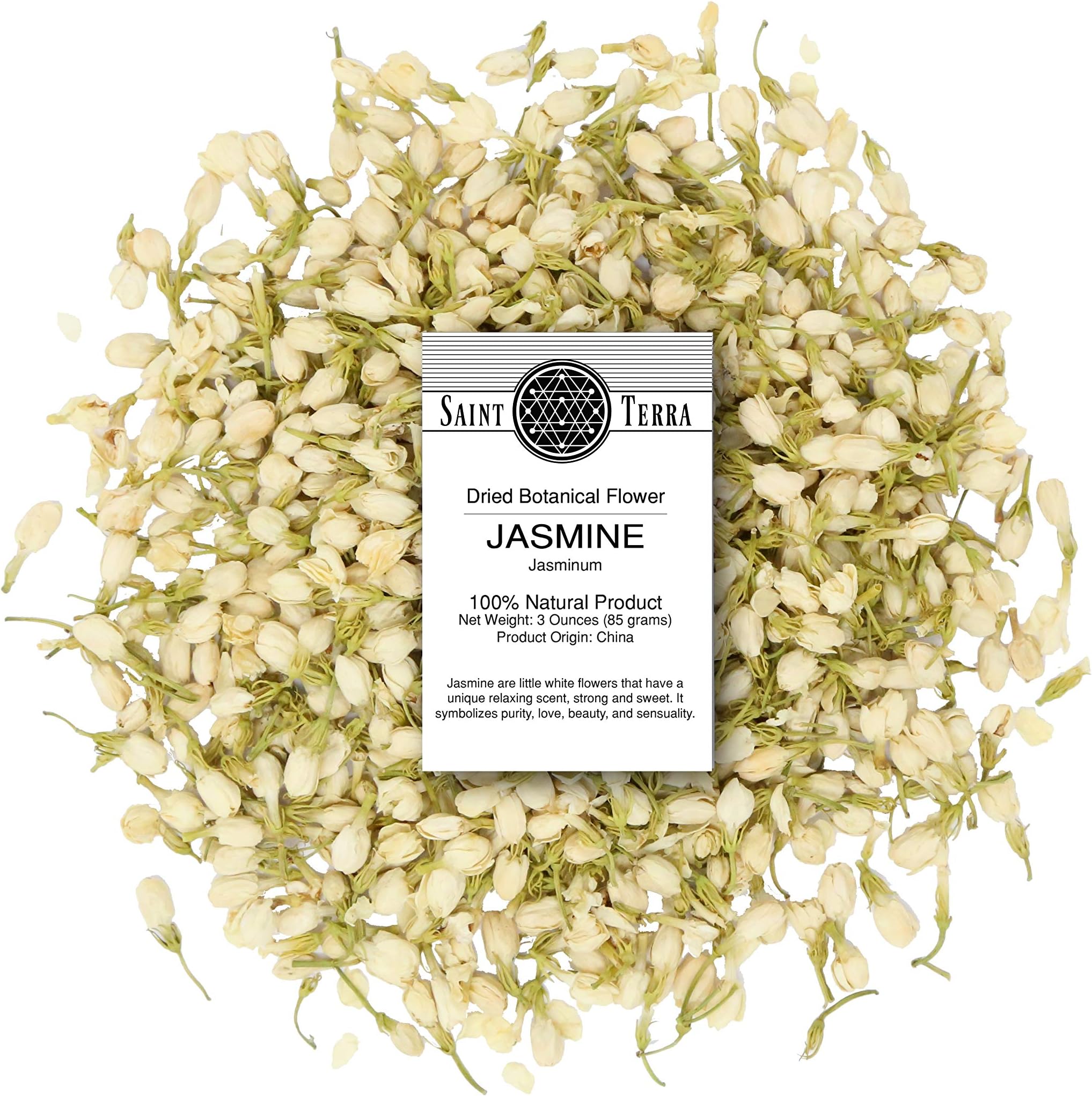 Saint Terra Dried Jasmine Flowers, 3 Ounces