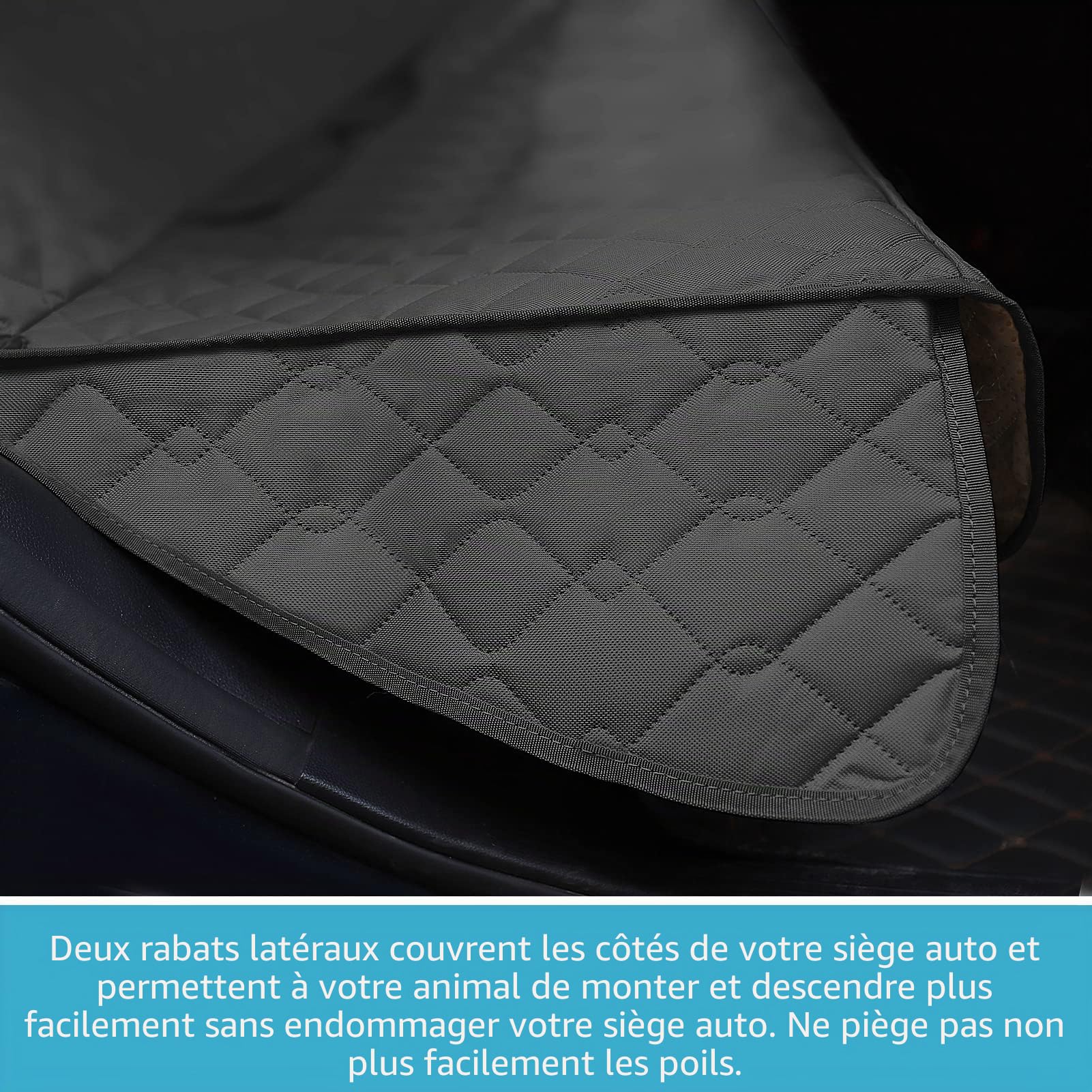 Lassie Protection de siège d’Auto pour Chien 100% imperméable à l’Eau et Lavable, Housse de siège antidérapante Robuste pour Voitures, camions, VUS