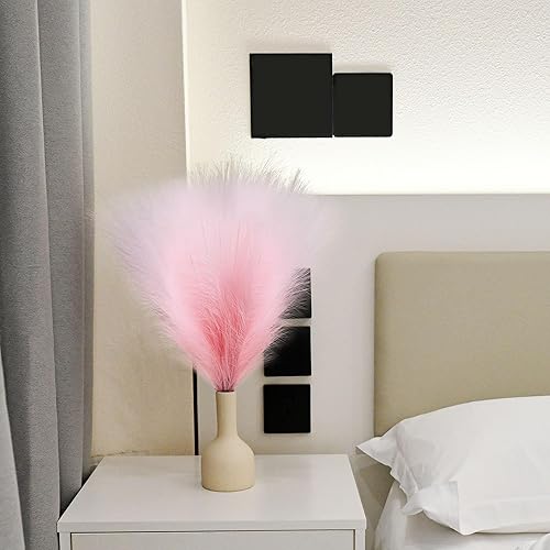 Miniatura 81 de Arreglo de 6 Piezas de Hierba de Pampa Sintética - 18 Pulgadas/45cm de Pasto Artificial Esponjoso y Pomposo para Decoración Boho Chic del Hogar