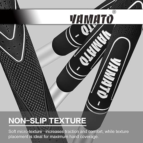 Miniatura 2 de Yamato Empuñaduras para palos de golf junior diseñadas con comodidad y control, perfectas para golfistas juveniles y niños (negro, 8 piezas)