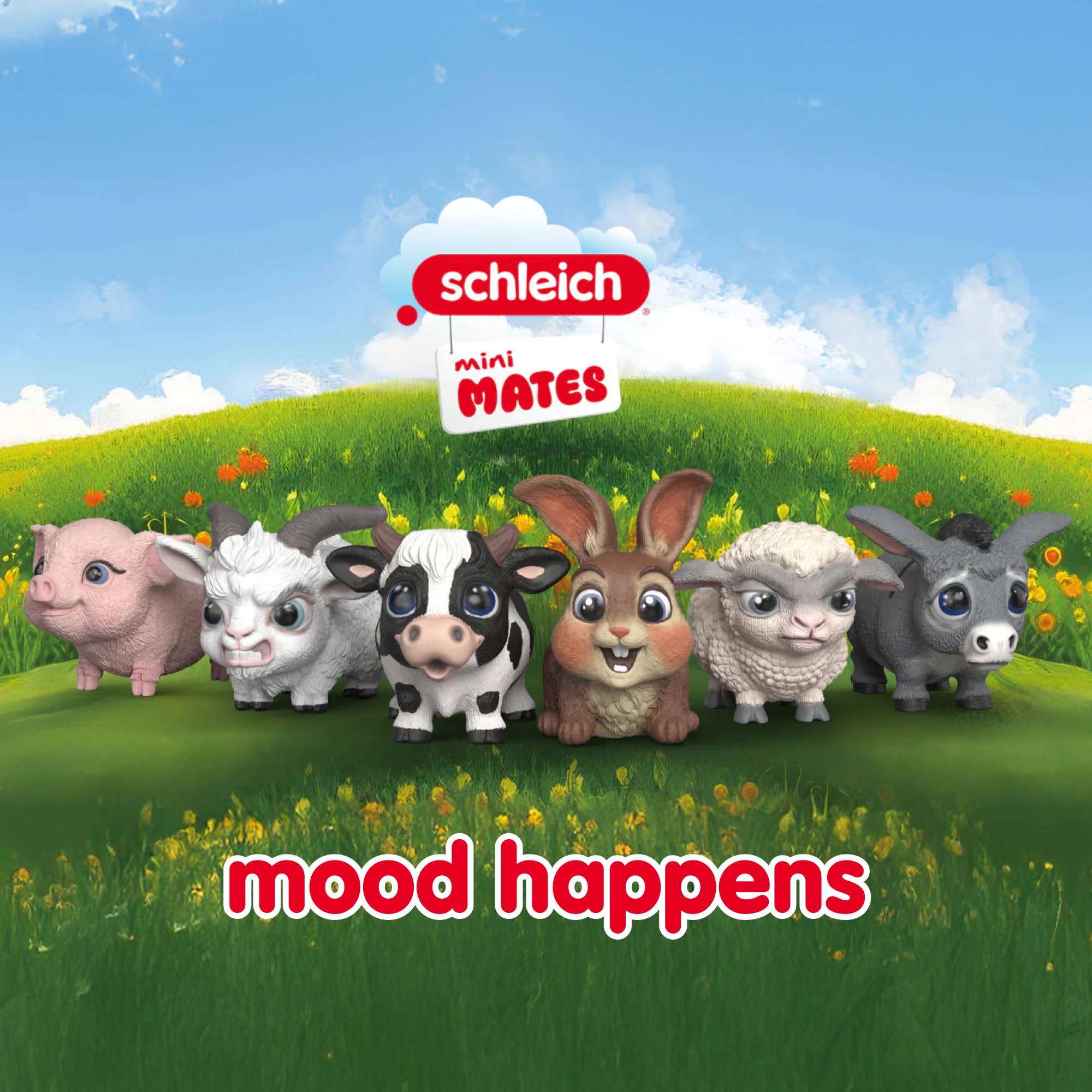schleich | mini MATES - Serie 1 70679 | 24 pezzi | Figura da collezione | figura da collezione unica | figura dettagliata da collezione | regalo per ragazze e ragazzi
