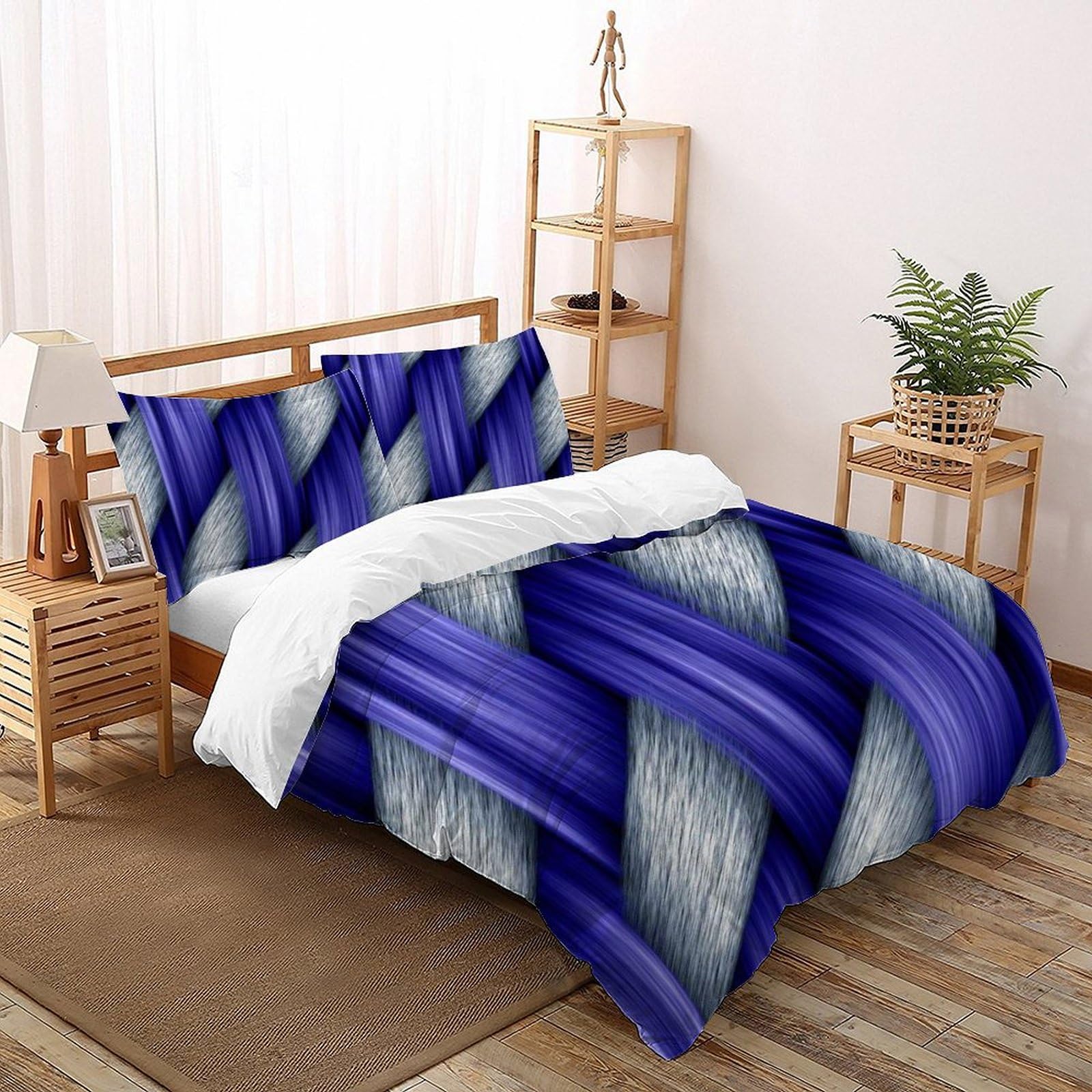 Ensemble d'impression 3D parure de lit 100% coton double pour ados