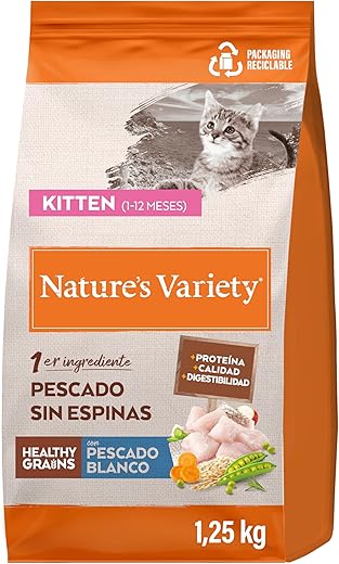 Nature’s Variety – Pienso para gatitos Nature’s Variety Healthy Grains pescado blanco 1,25 kg.