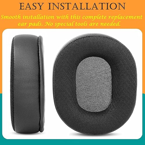 Miniatura 4 de TaiZiChangQin NS-CAHBTOE01 Almohadillas de repuesto compatibles con Insignia NS-CAHBTOE01 Almohadillas de tela para auriculares, color negro