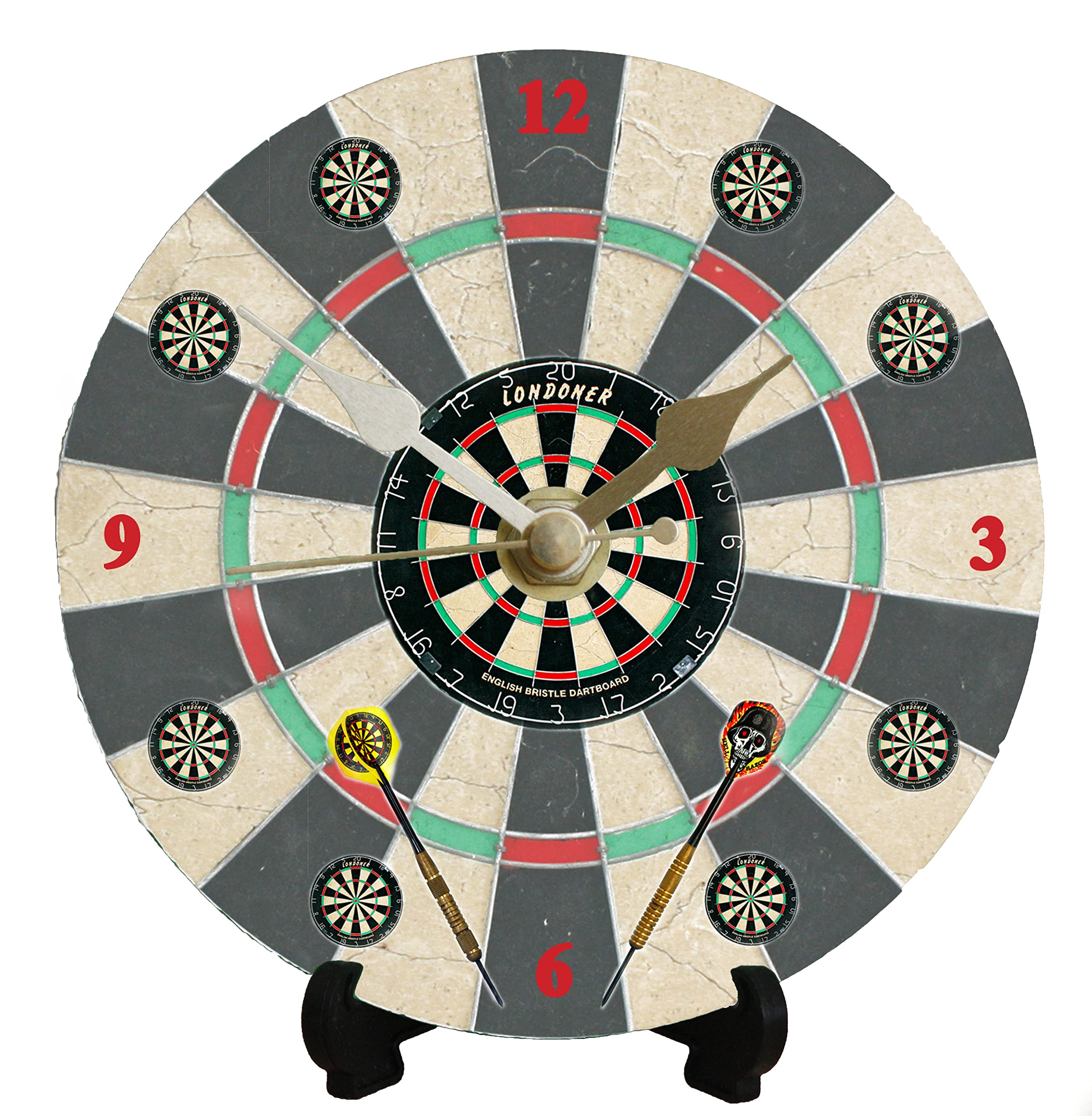 DIY 12cm Metal Clock Kit - Darts, sent Free post