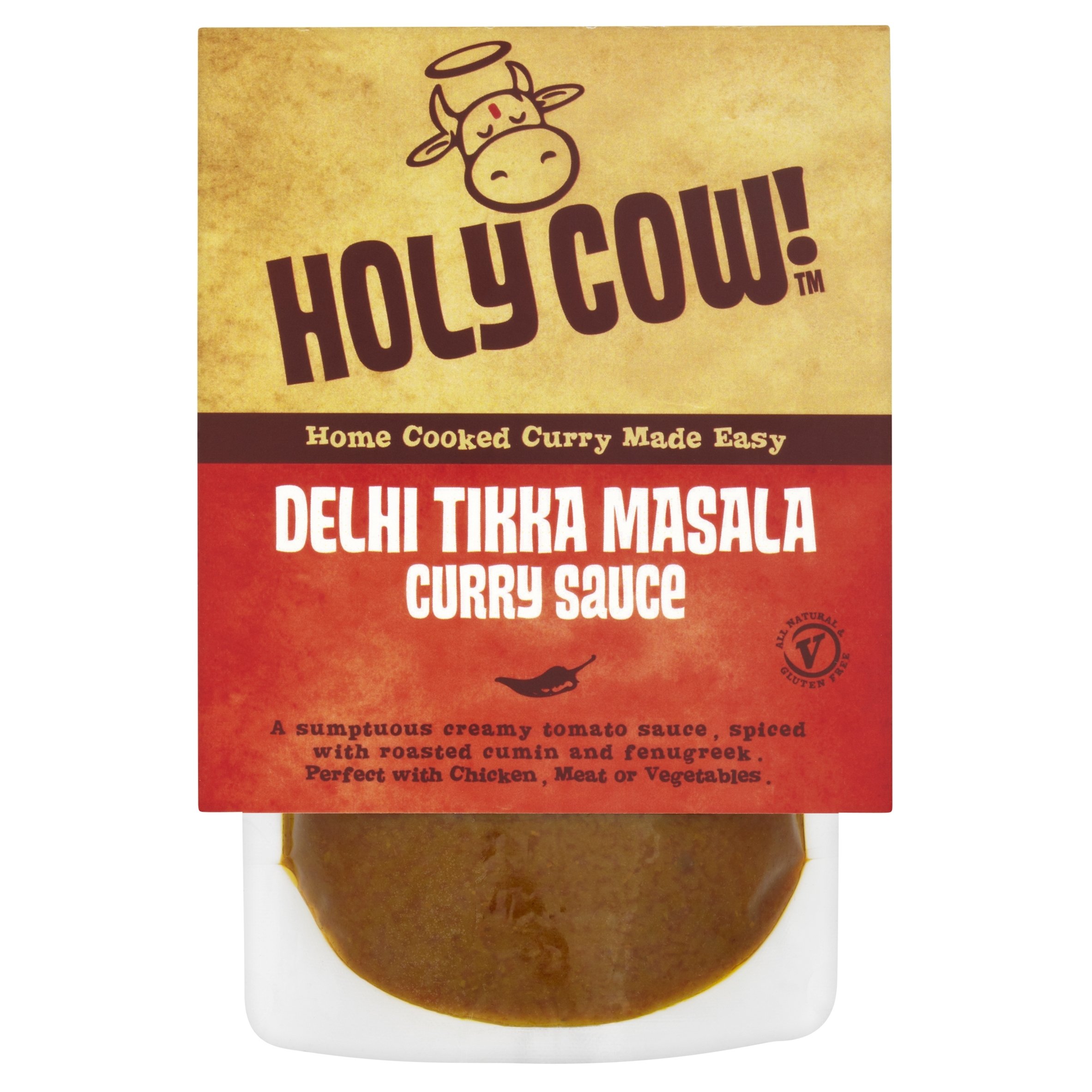 Holy Cow Deihi Tikka Masala Lot de 3 sauces au curry 250 g