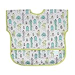 Bumkins Bibs, Baby and Toddler Bibs, Bibs for Girls and Boys, Large for 1-3 Years, Short Sleeve Bib for Kids, Mess Proof Lightweight Waterproof Fabric Bib