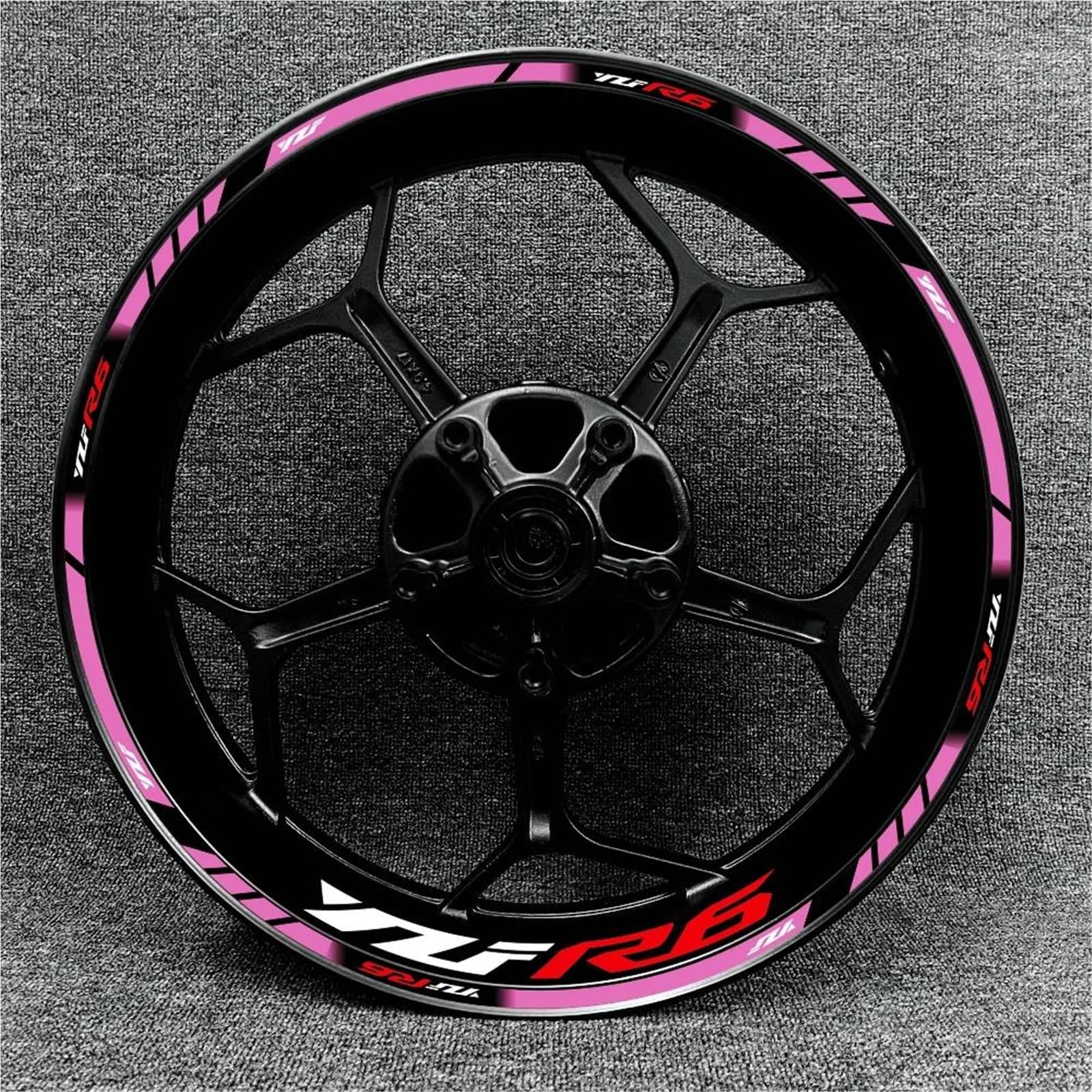 Wheel Stickers Motorcycle Rims Wheels Stickers for YZF R6 YZF-R6 YZFR6 17 Inch Wheel Reflective Waterproof Strips Decals Rim Reflective Decal