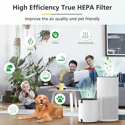 Miniatura 4 de LV-H133 - Filtro de repuesto compatible con purificador de aire LEVOIT LV-H133, filtro HEPA 3 en 1, número de pieza LV-H133-RF, 1 paquete