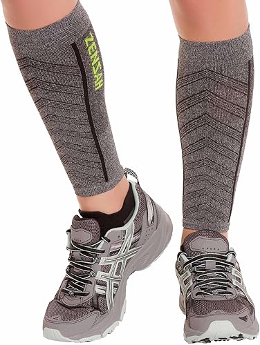 Zensah mangas de compresión para piernas ultraligeras, para pantorrilla, para hombres y mujeres, alivia el dolor debido a la inflamación de los