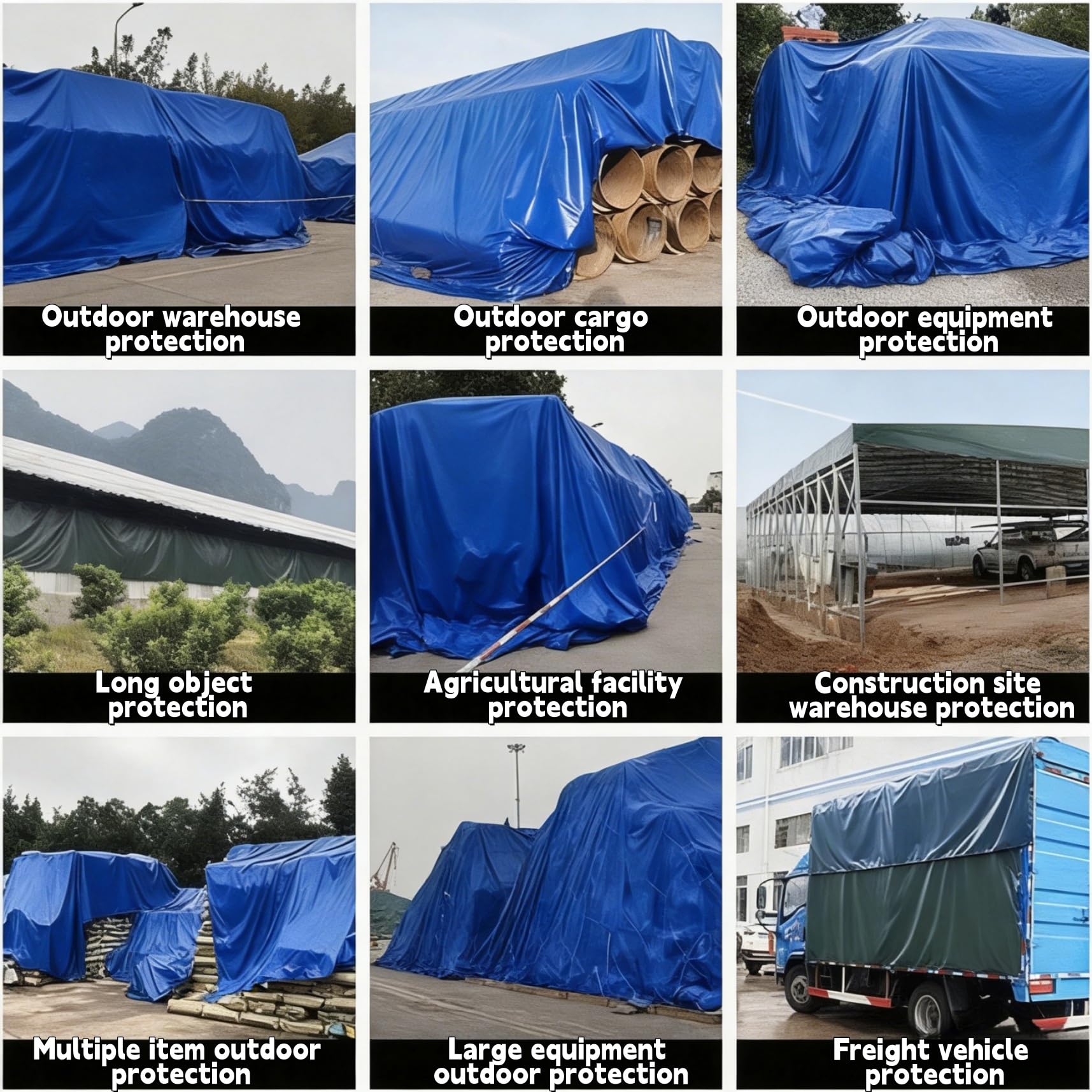 Lona Remolque 140 x 190 cm Máximo Rendimiento - Duradera Resistente a Los Rayos UV Desgarros, Multiusos, Impermeable Cubretodo Múltiples Usos para Jardín, Remolque, Azul