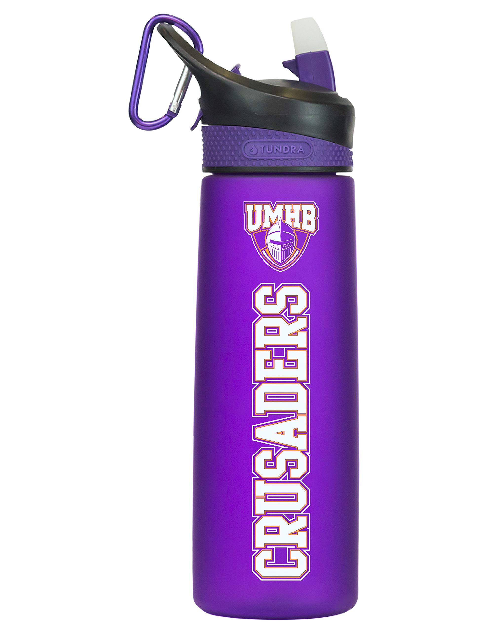 UMHB Tritan Plastic Frosted Sport Bottle, Design-1 - Purple