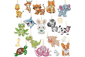 Yaomiao 17 Pcs Diamond Keychains: Sparkle and Shine with Clearance Delights