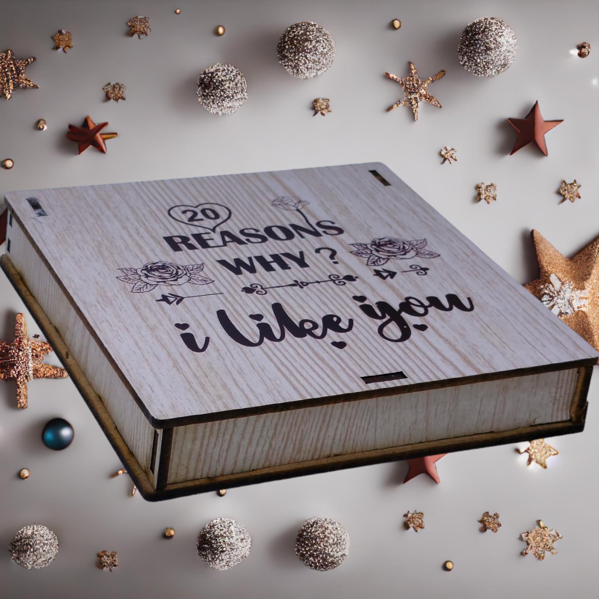 StarLaser 20 Reasons Why I Need You Message Box Gift For Anniversary Birthday And Loveable Person Mdf Wood (Amaz Like) Beige (B0D5YCYCRR) Amazon Price History, Amazon Price Tracker