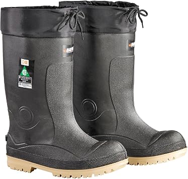 Baffin Unisex TITAN Industrial Waterproof Protective Steel Safety Toe & Plate Slip-On Boots with Removable Inner Boot System