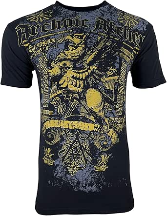Archaic Affliction Men's T-Shirt WINGED CREATURE Wings Biker S-3XL - Foto 7