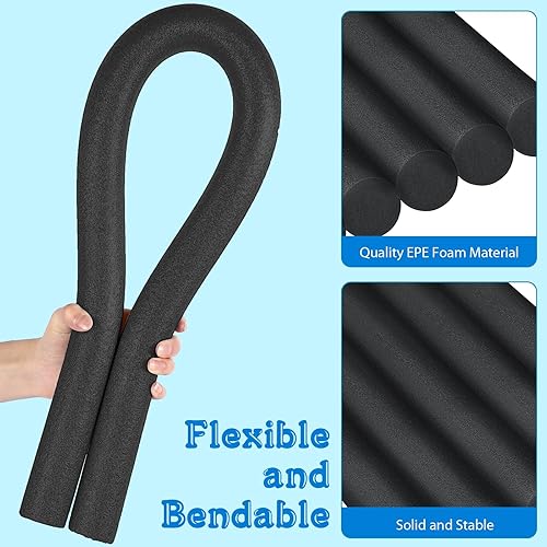Miniatura 8 de Frienda 20 fideos sólidos de piscina de 1.57 x 35.83 pulgadas, espuma para manualidades, tubo redondo para proyectos de manualidades flotantes para