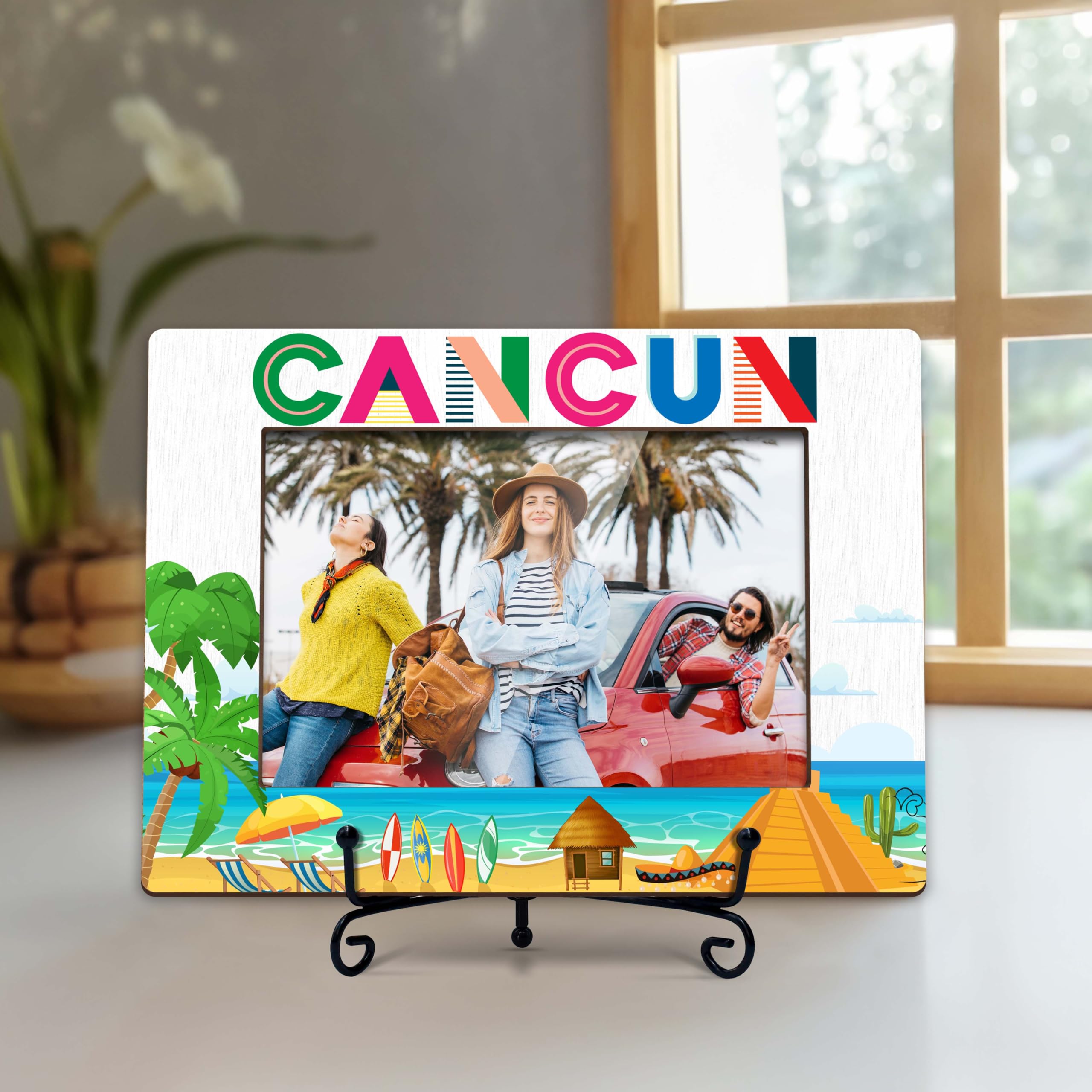 【カンクンで購入】写真立て Amazon.co.jp: TIRYWT カンクン写真フレーム、メキシコのカンクンの