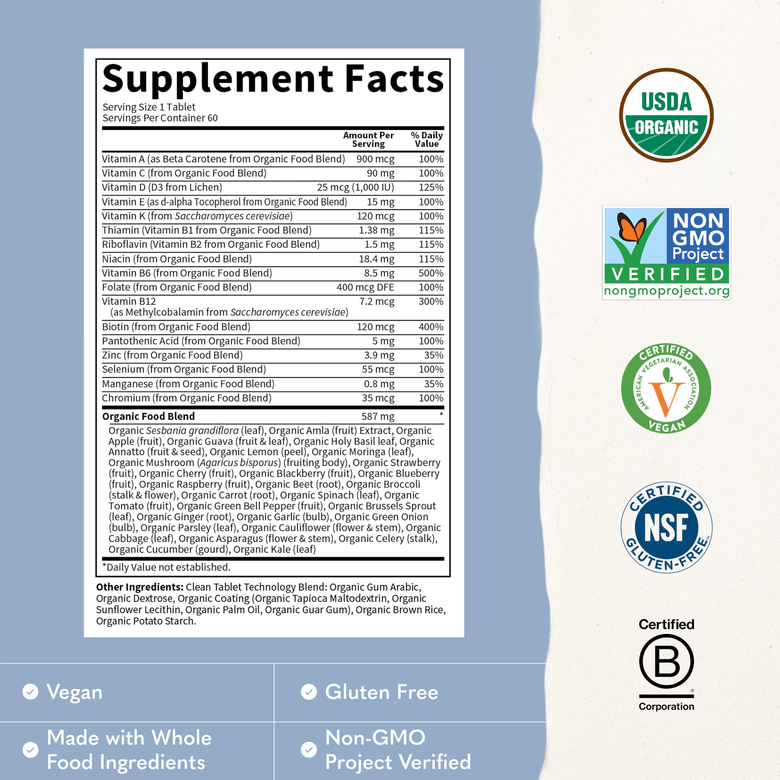 Garden of Life Organics Men's Once Daily Multivitamin, 60 Tablets — Amazon image 6