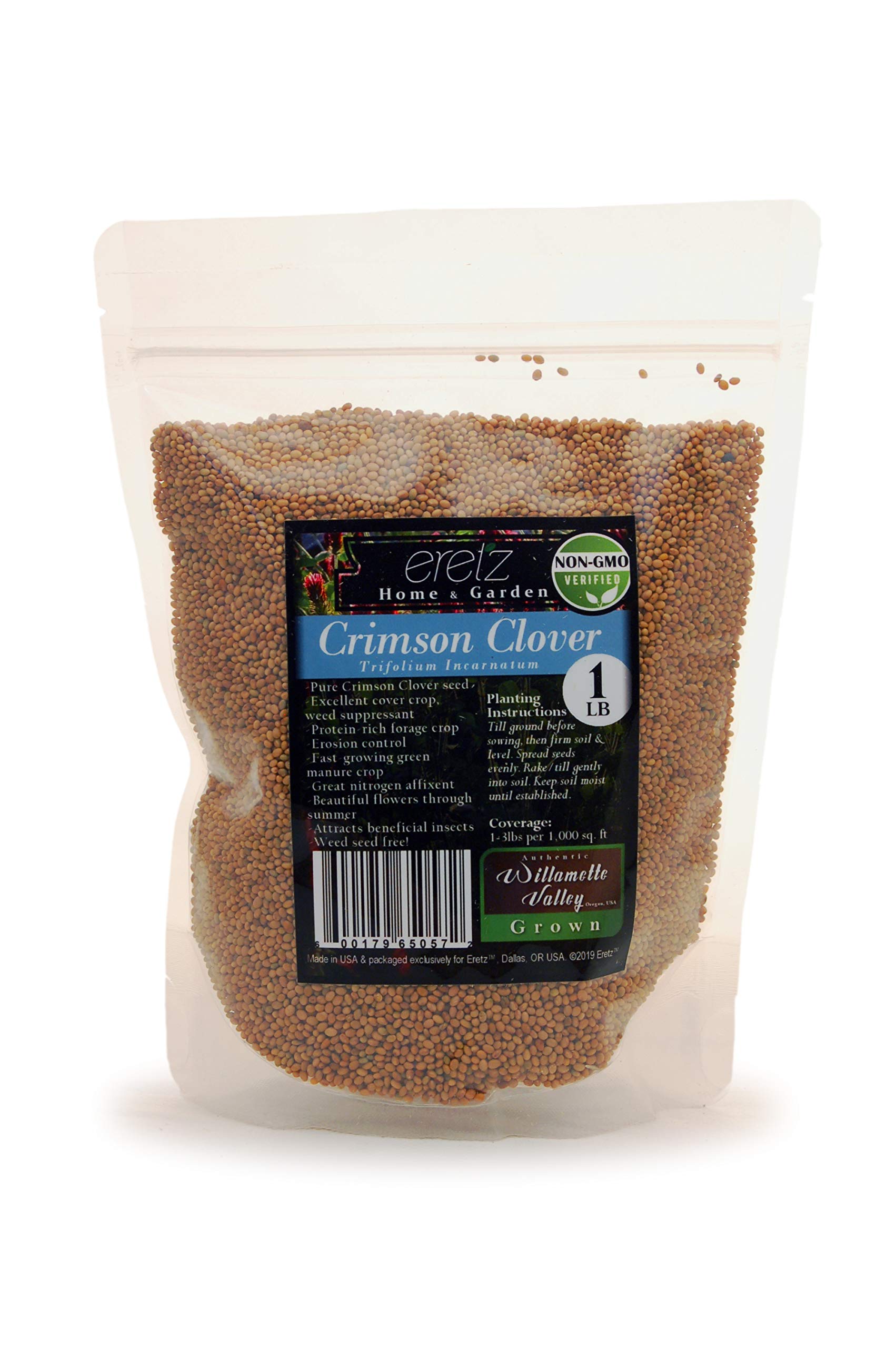 Eretz Crimson Clover Seed 1 lb