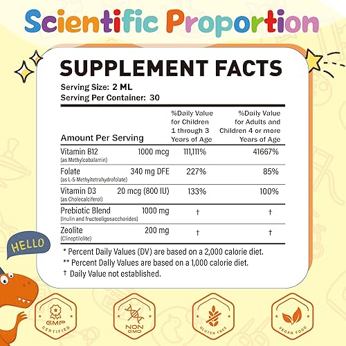 Miniatura 7 de Gomitas de aceite de orégano de 300 mg y desintoxicación de zeolita para niños