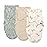 SwaddleMe by Ingenuity Monogram Collection Baby Swaddle, 100% Cotton, Improves Sleep & Calms Startle Reflex, 0-3 Months, Pocket Fold Design for Easy Changes, 1.0 TOG, 3-Pack - Born Free