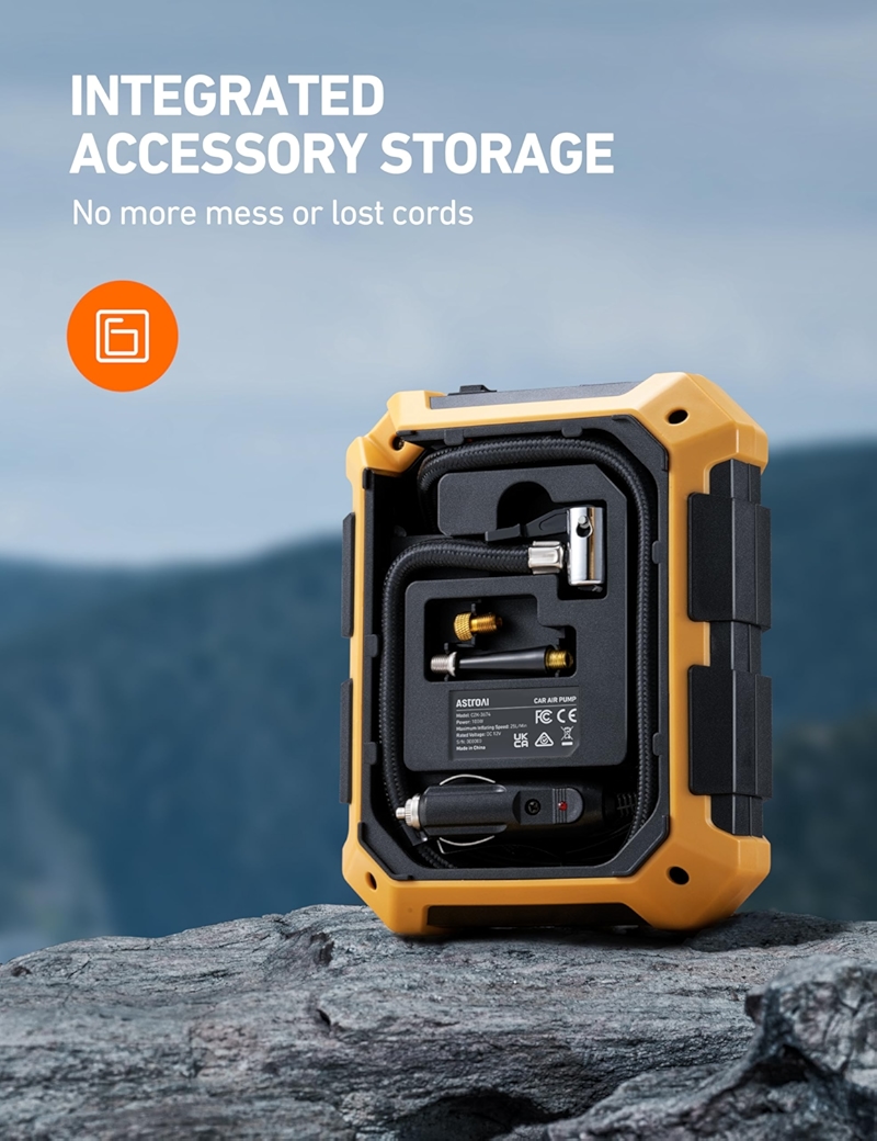 AstroAI K22 Compresor Aire Portátil de 100 PSI ‎Amarillo