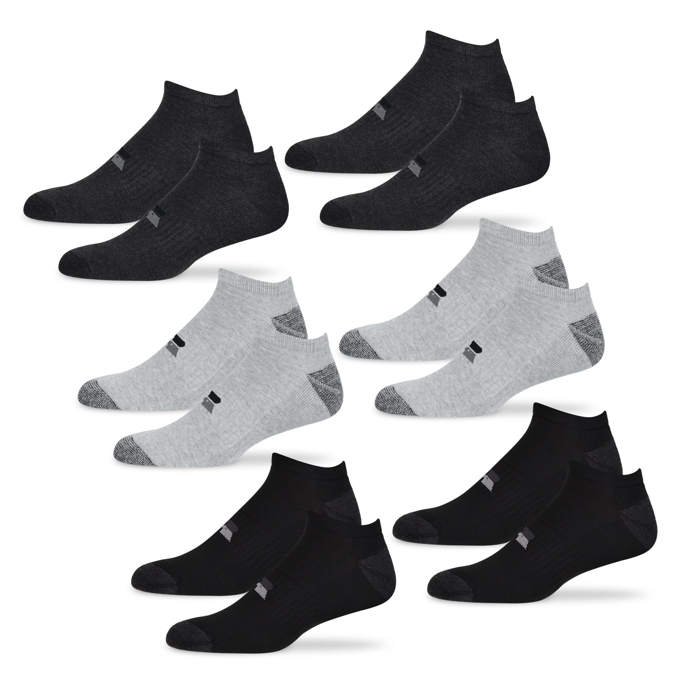 Russell Athletic No-Show Socks, 3-Pack – Low-Cut Moisture-Wicking, Cushioned, Arch Support, Reinforced Heel & Toe-image-39