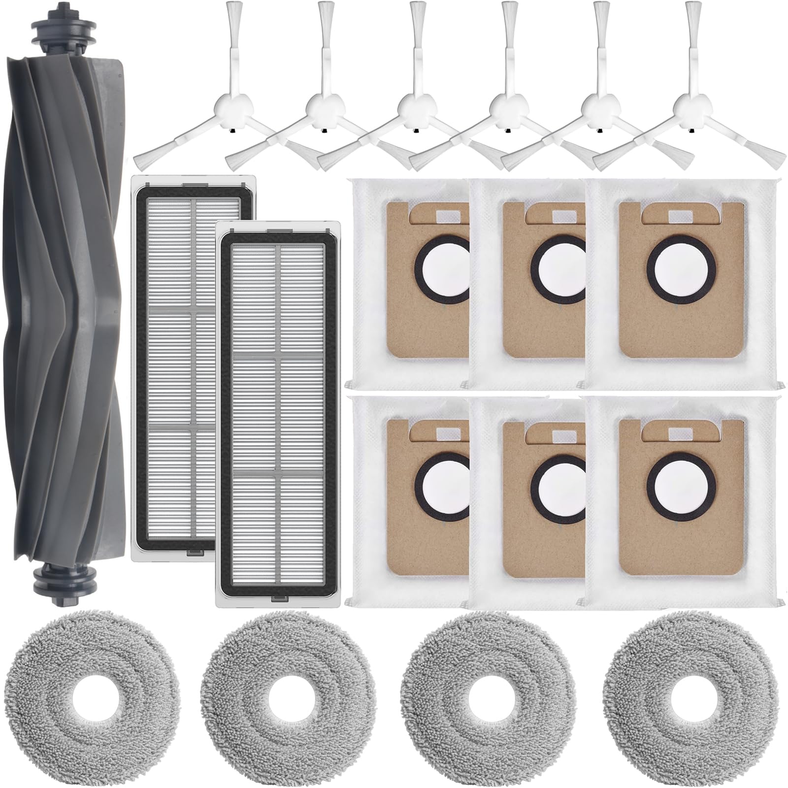 Fixbetter Kit Ricambio Per Xiaomi/Dreame Robot Aspirapolvere - Spazzole, Filtri, Panni E Sacchetti - Foto 5