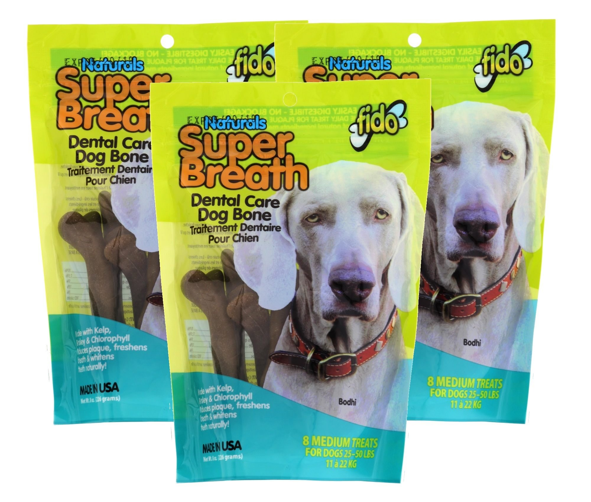 Buy Fido Super Breath Dental Care Bones for Dogs, Made with Kelp
