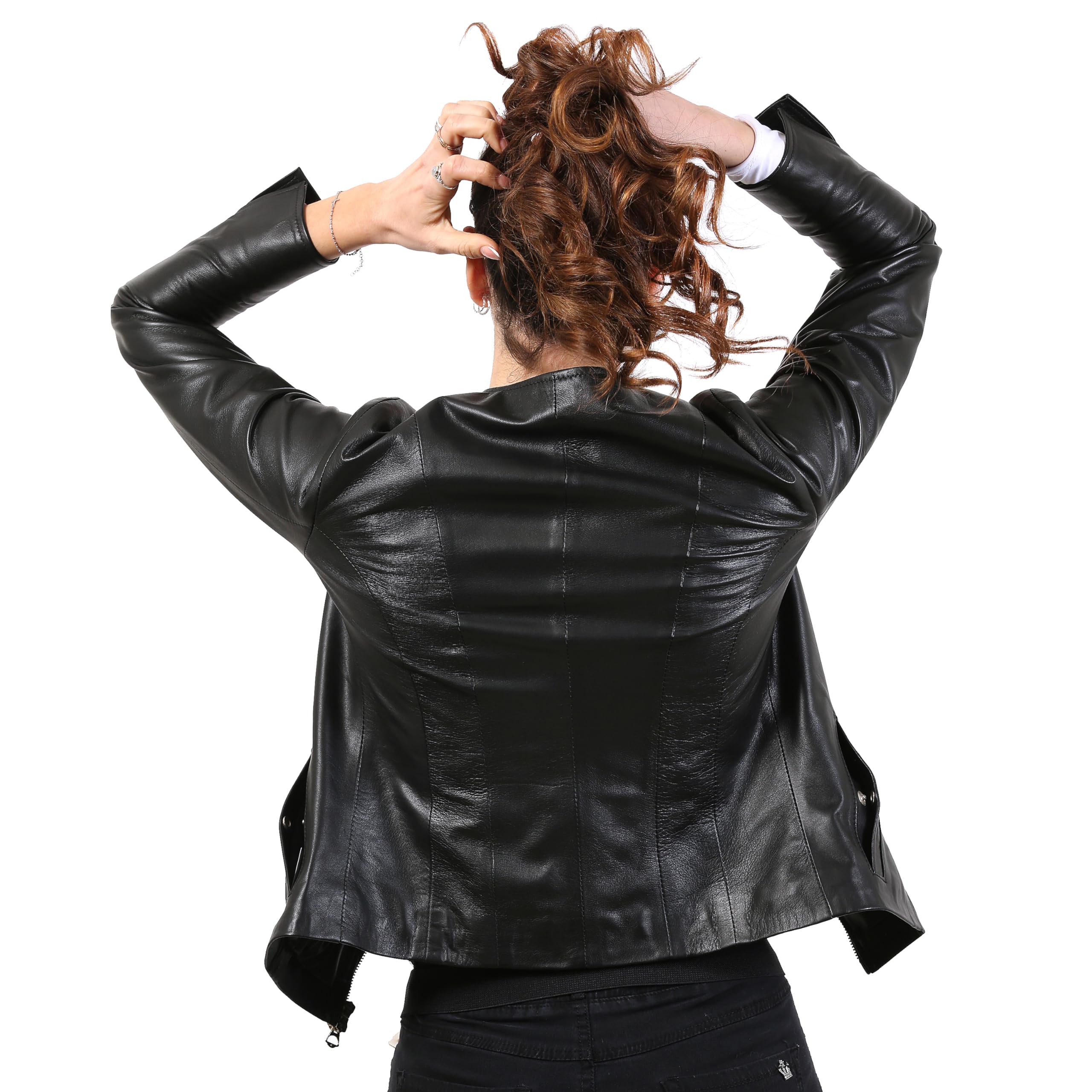 IMPERATRICE Giubbino in vera pelle da donna made in Italy