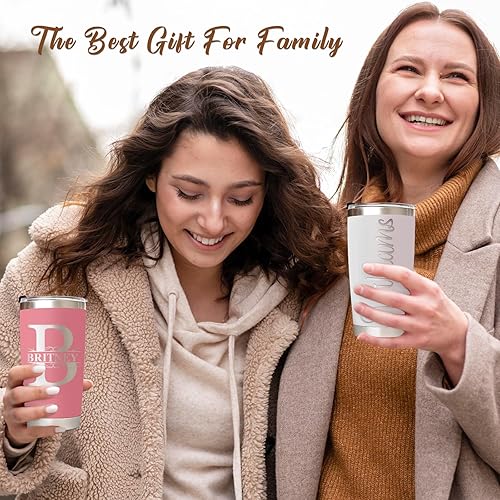 Miniatura 4 de Enterprise - Vaso personalizado con nombre grabado  Vaso de acero inoxidable personalizado de 20 onzas con tapa y pajilla, taza de café de viaje