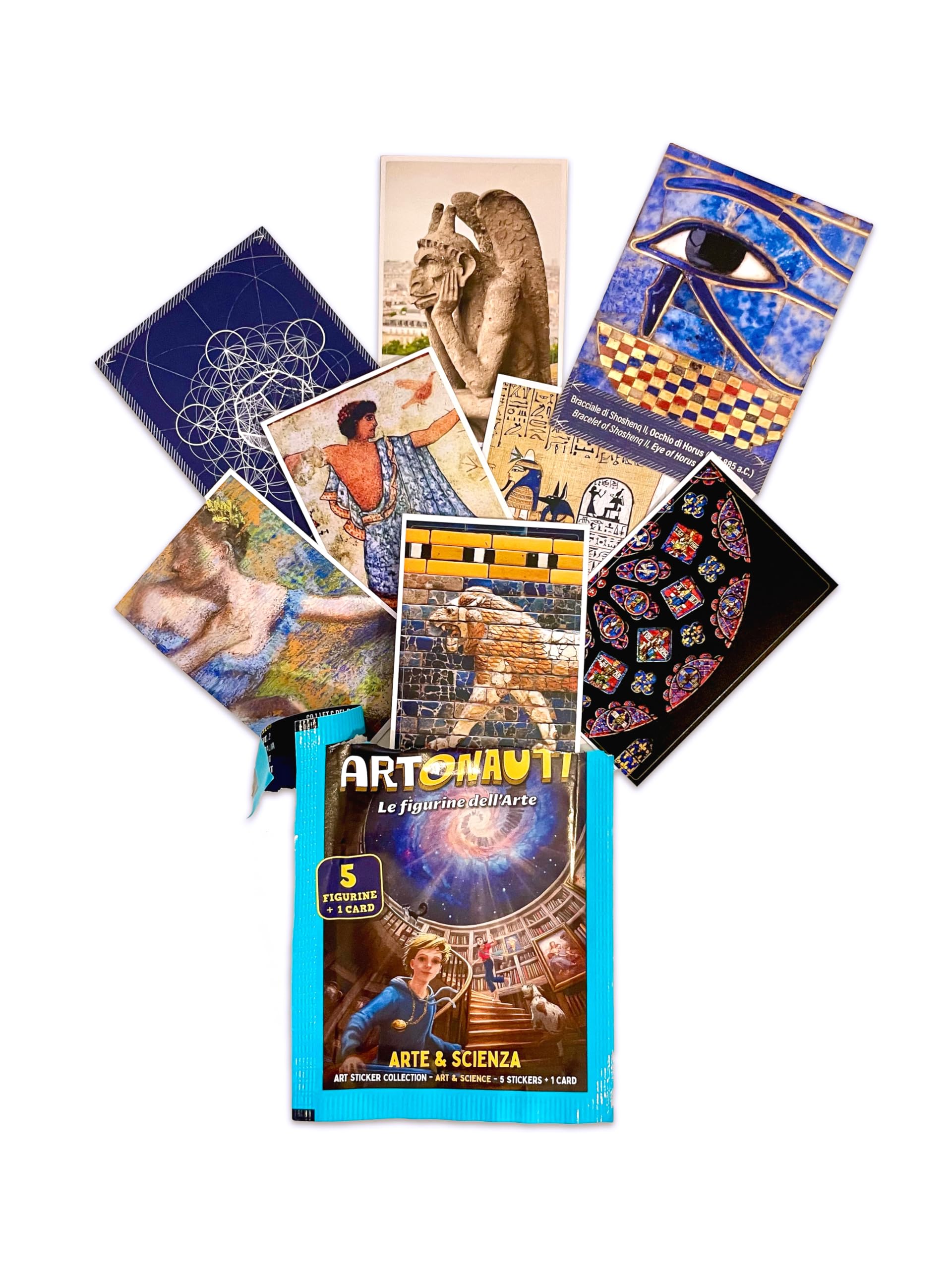 ARTE E SCIENZA - BOX DA 25 PACCHETTI DI FIGURINE