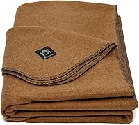Arcturus Military Wool Blanket 64x88 - Thick, Warm Even Wet, Machine Washable for Camping, Survival, Travel