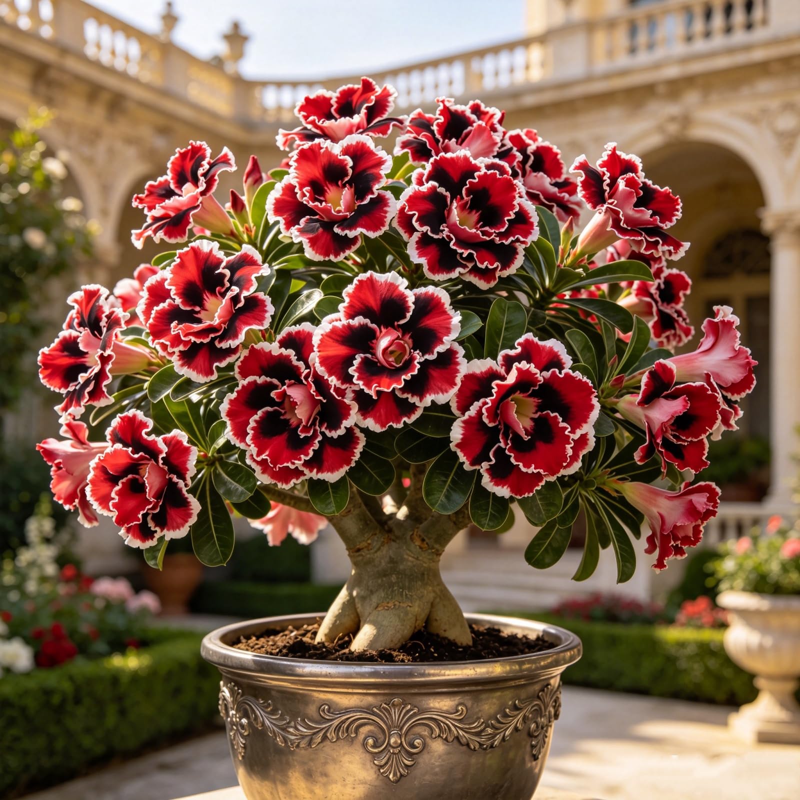 Rare Desert Rose Bulbs for Planting UK-Tropical Decor-Excellent Display-Easy Growing-Perfect for Gardens & Courtyards-4bulbs-A