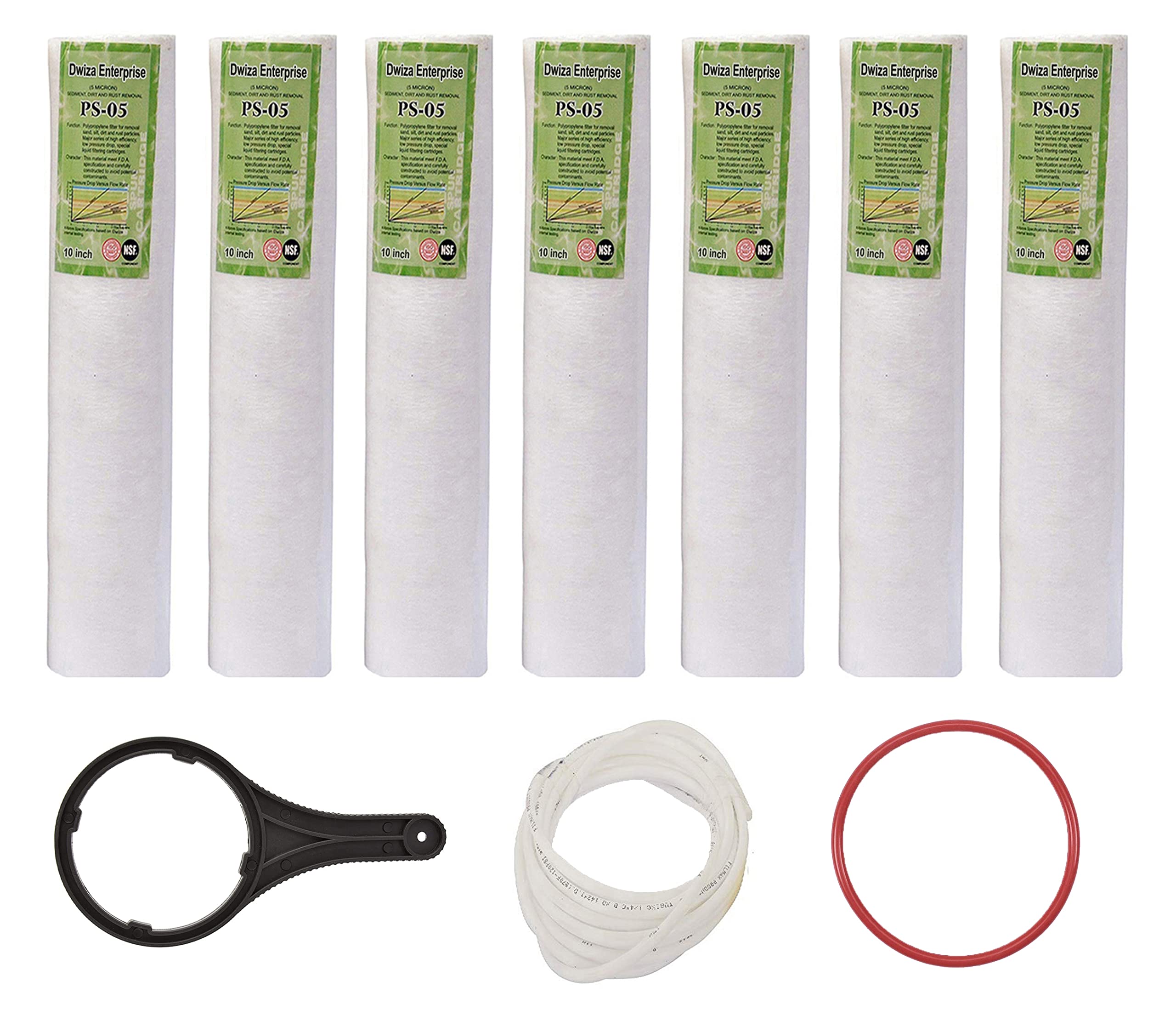 Granthi Enterprise 10 Inch Spun Filter (PP Spun) Cartridge Compatible for 10 Inch Pre-Filter Housing of Water Purifier | Pack of 4 Spun (Polypropylene (Pack of 7)) (B0C4H9KB17) Amazon Price History, Amazon Price Tracker