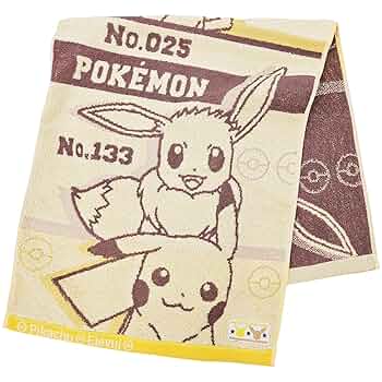 ポケモン　ピカチュウ　イーブイ　フェイスタオル　7個セット（51706) ポケモン ピカチュウ イーブイ フェイスタオル 7個セット（51706