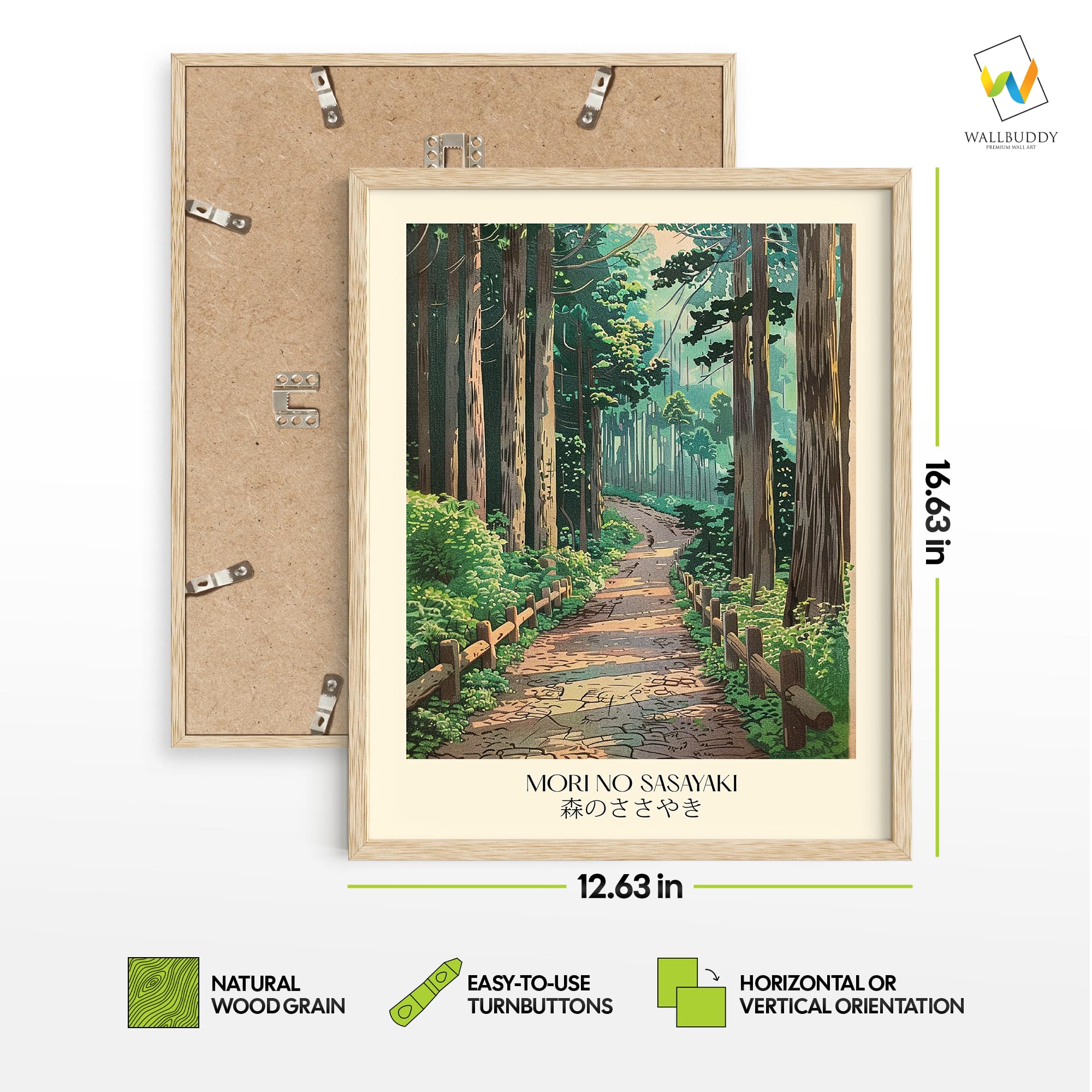 デイズ　オブ　メモリーズ　オリジナル短冊型ポスターセット Amazon.com: Wallbuddy Japanese Landscape Poster Set of 3 - Mori No