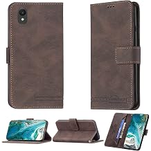 jioeuinly Case for Qilive Smartphone Q1-22 5 Pouces Case Compatible with Qilive Smartphone Q1-22 5 Pouces Phone Case Flip Stand Cover PU Leather BF09 Wallet Case Brown