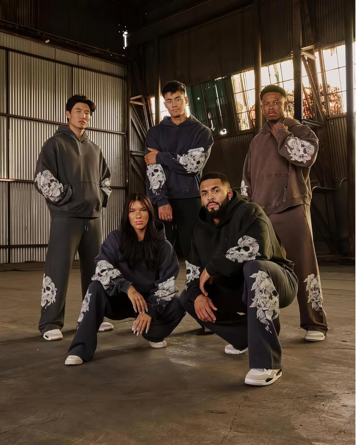 Men's Graphic Baggy Sweatpants Men Gym Pants Stretchy Casual Athletic Joggers with Pockets for Workout Training - Image 7