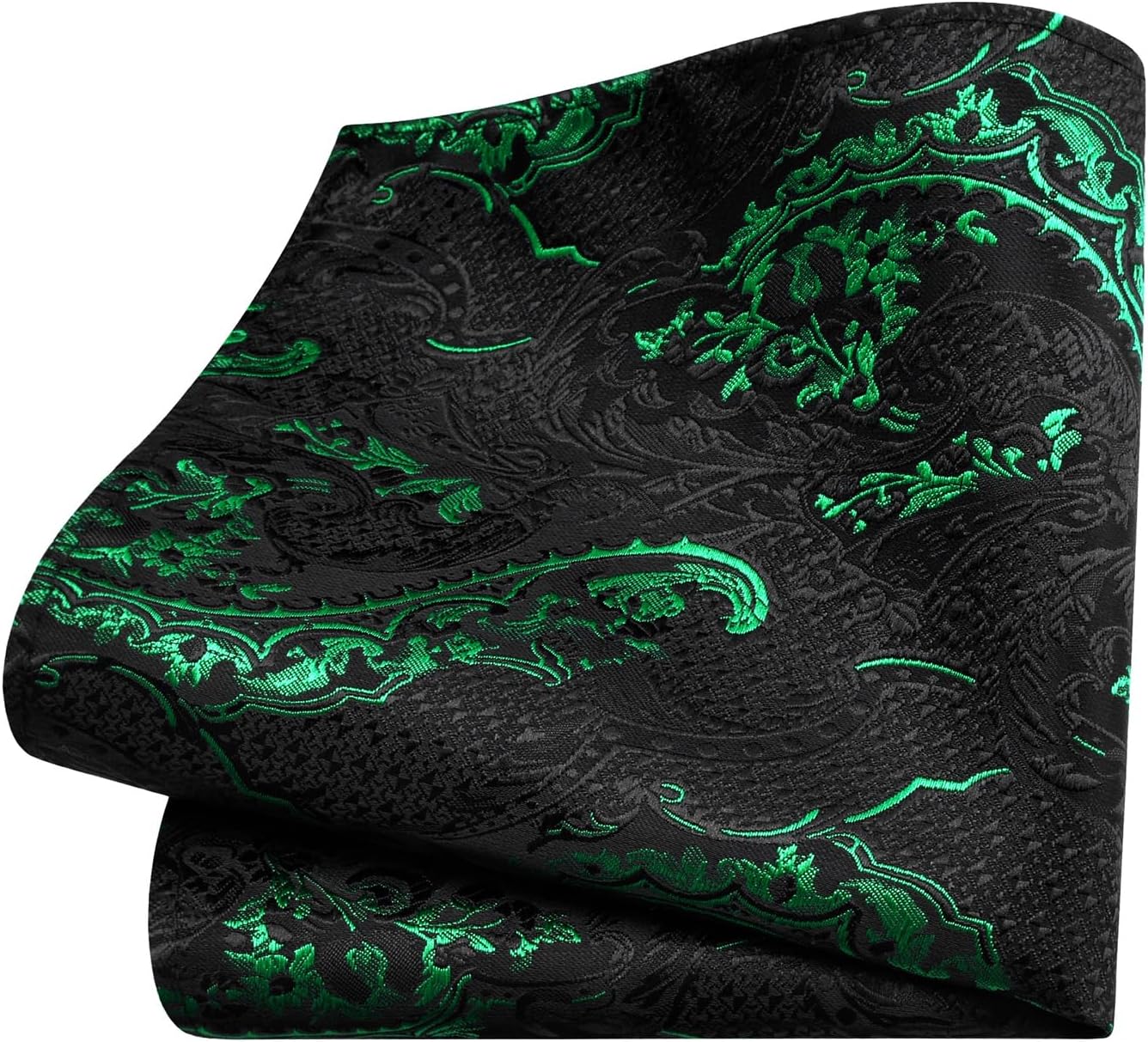 GUSLESON 8cm Paisley Tie Set for Men Necktie Lapel Pin Pocket Square Cufflinks Set for Men - Image 3